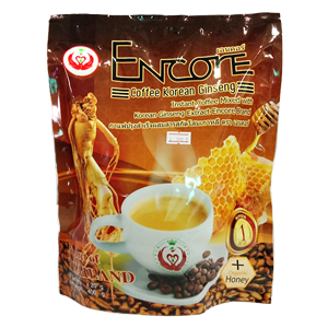 กาแฟปรุงสำเร็จผสมสารสกัดโสมเกาหลีเอนคอร์ 100 กรัม