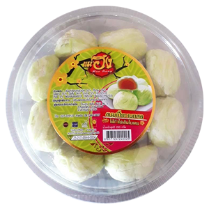 เปี๊ยะถั่วไข่เค็มใบเตย แม่ฮง 250 กรัม