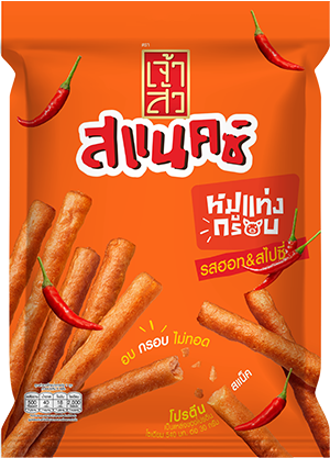 เจ้าสัว หมูแท่งกรอบ รสฮอท & สไปซี่ 110 กรัม 